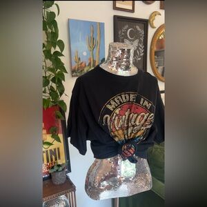 Vintage Graphic Black T-Shirt